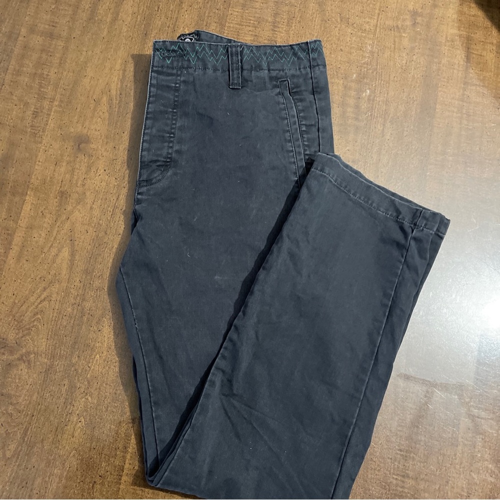 Stüssy 34x32 Alakazam Operation Radication Grey Pants W/ Teal ZigZag 2012